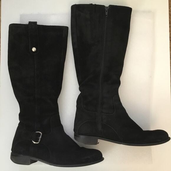 C la Canadienne Black Suede Boots - Picture 2 of 9